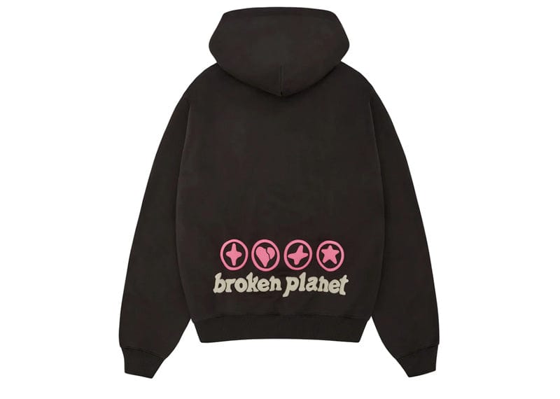 Broken Planet Hearts Are Made To Be Broken Hoodie Soot Black