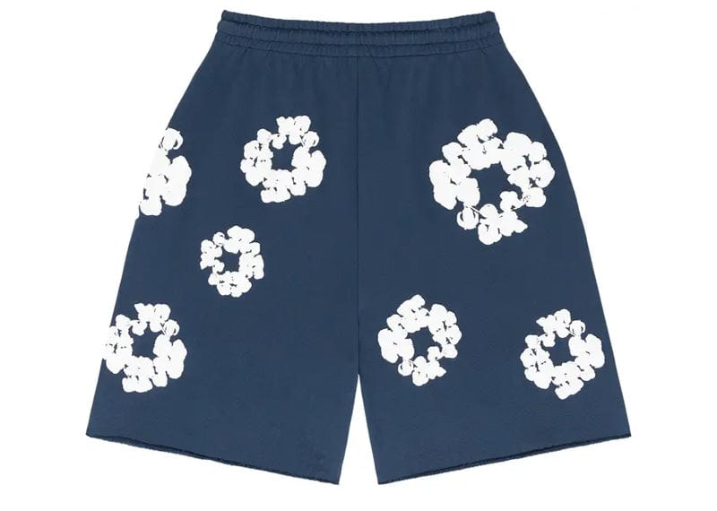 Denim Tears The Cotton Wreath Shorts Navy