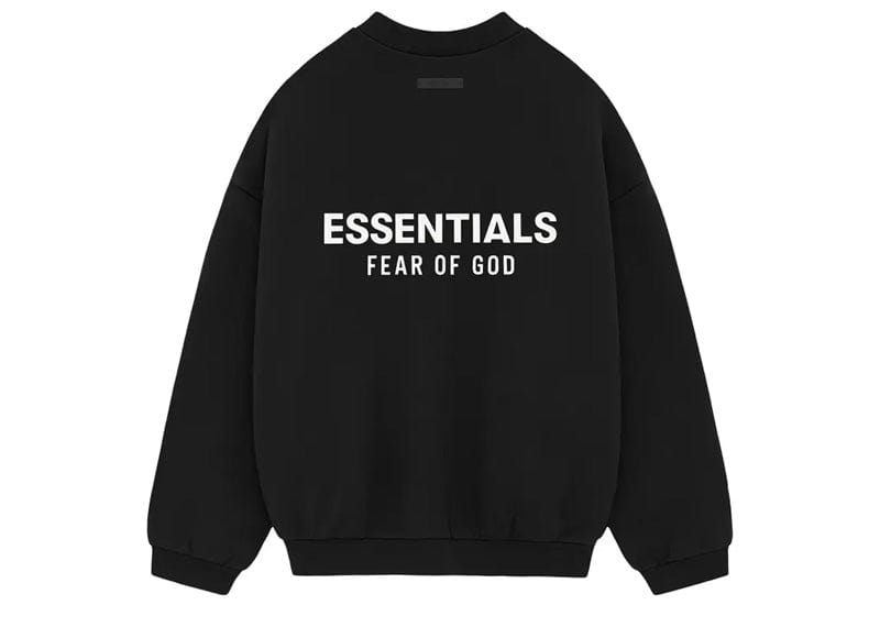 Fear of God Essentials Fleece Crewneck (FW24) Black