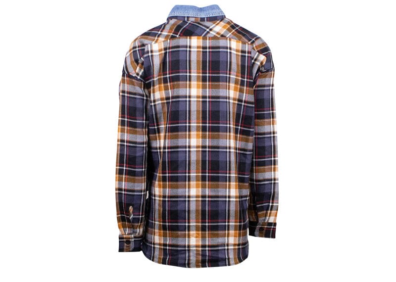 Fear of God Fifth Collection Oversized Plaid Denim Collar Flannel Shirt