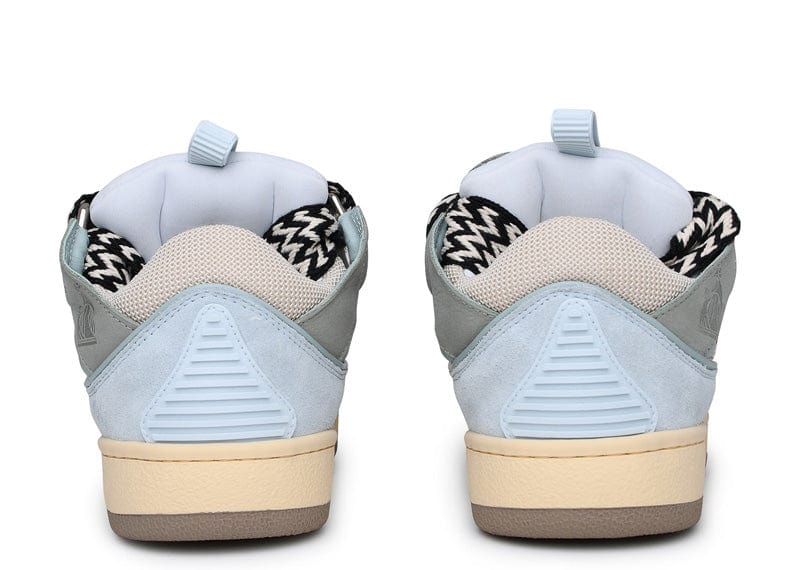 Lanvin Leather Curb Sneaker Pale Blue