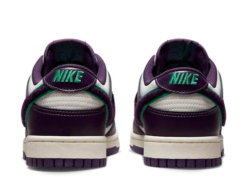 Nike Dunk Low Chenille Swoosh Sail Grand Purple