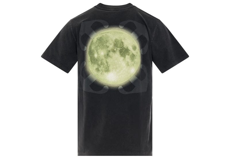 Off-White Super Moon Cotton T-Shirt Black