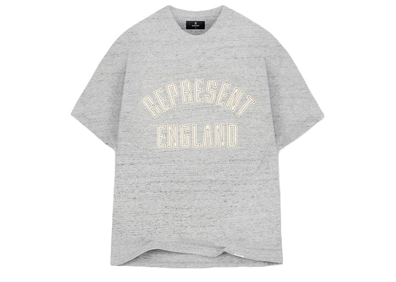 Represent England Applique T-Shirt Grey Marl