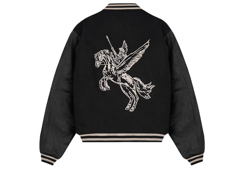 Represent Mascot Wool Varsity Jacket Jet Black
