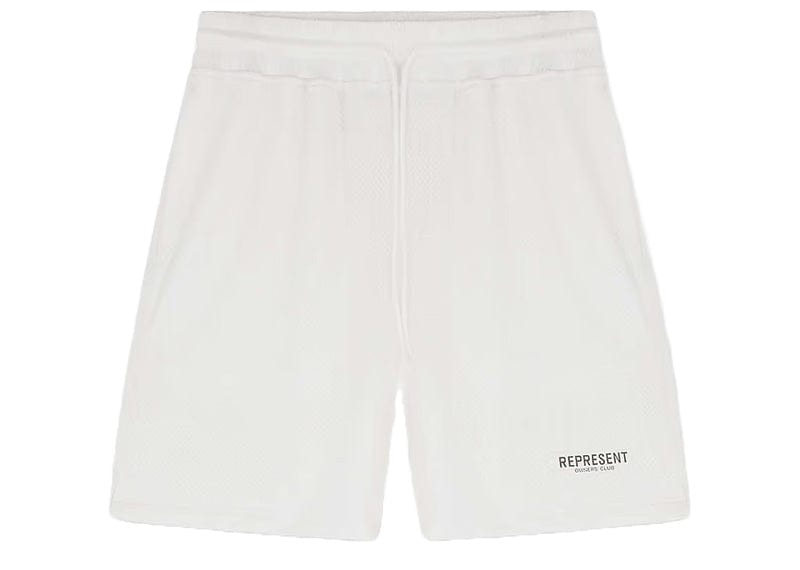 Represent Owners Club Mesh Shorts Flat White