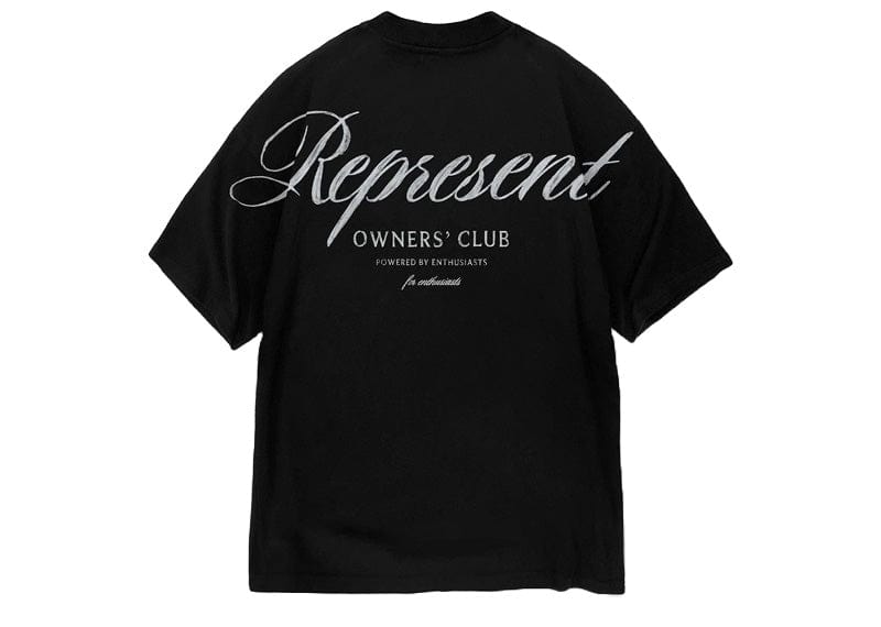 Represent Owners Club Script T-Shirt Black
