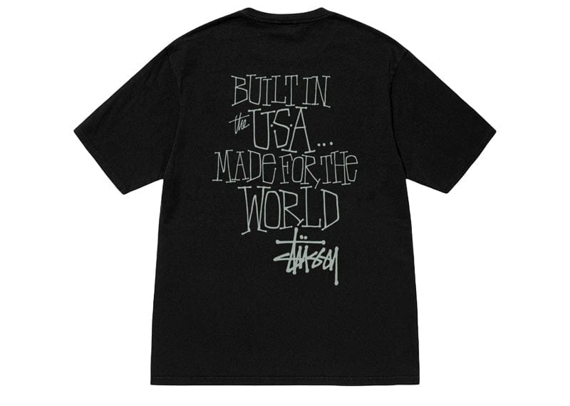 Stussy Built In USA Pigment Dyed Tee Black