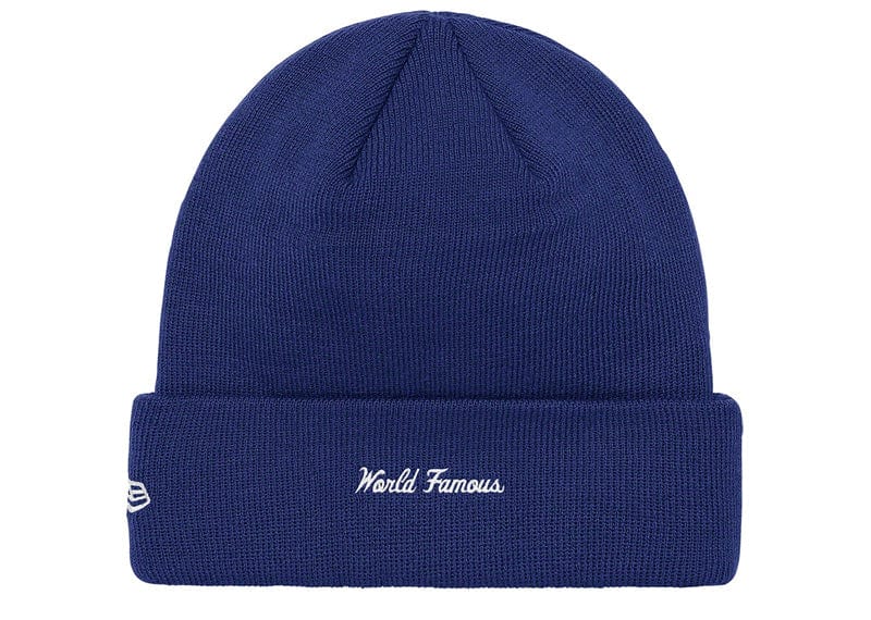 Supreme New Era Box Logo Beanie (FW21) Washed Navy