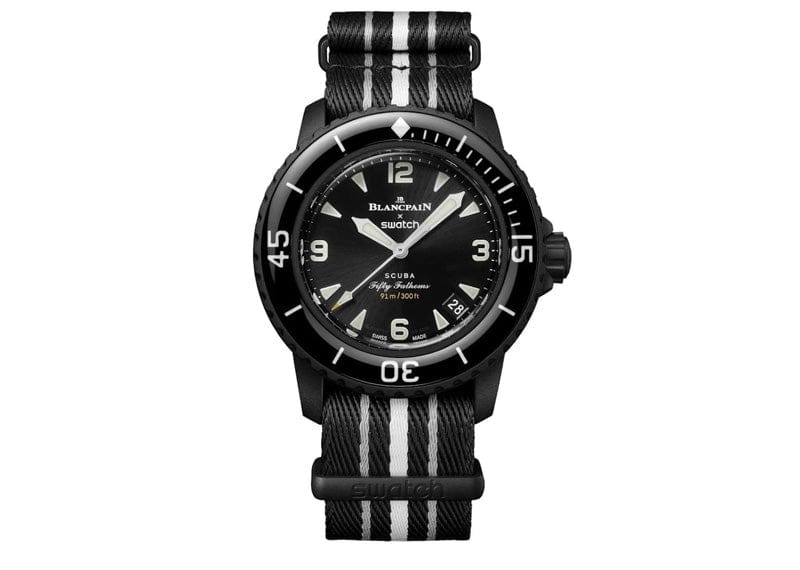 Blancpain x Swatch Scuba Fifty Fathoms Ocean of Storms SO35B400