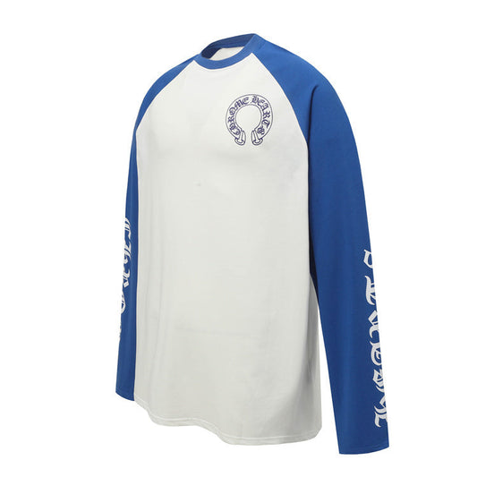Chrome Hearts Horshoe - Long Sleeve White/Blue