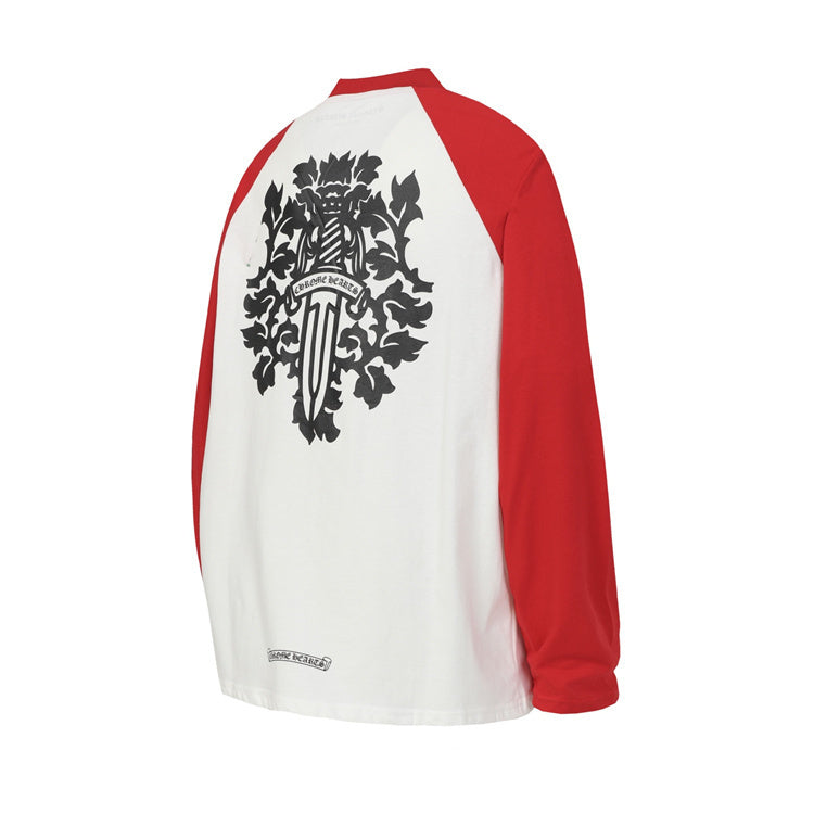 Chrome Hearts  - Long Sleeve White/Red