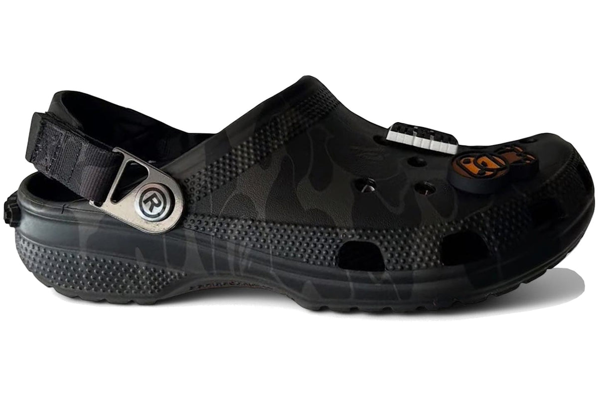 BAPE BLACK *A BATHING APE® x Crocs Classic "Chai" clogs