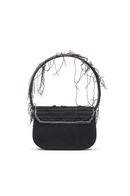 Diesel 1DR-Iconic Shoulder Bag In Canvas And Leather