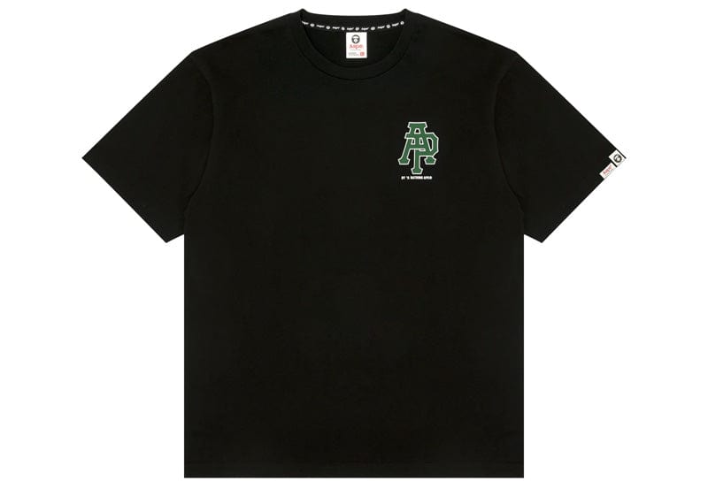 AAPE Basic Graphic Print Regular Fit Tee Black