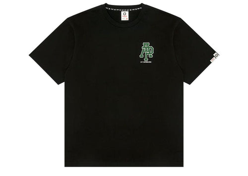 AAPE Basic Graphic Print Regular Fit Tee Black