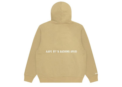 AAPE Ivory Grey Aape Zip Up Sweater