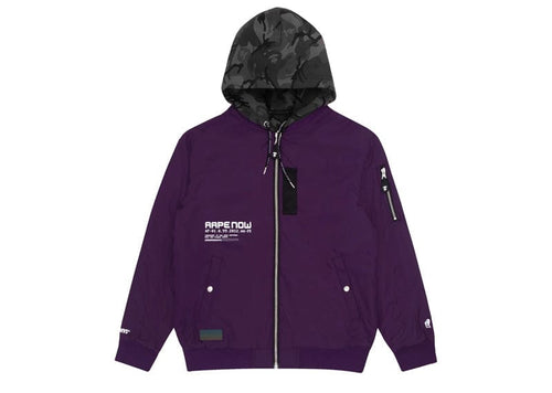 AAPE Lightweight Reversible Jacket Purple
