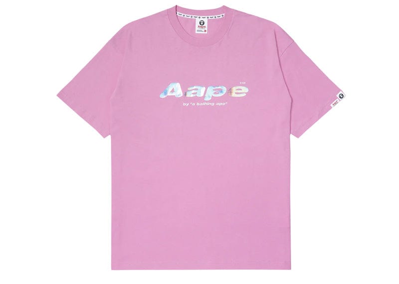 AAPE By A Bathing Ape Laser Foil Logo T-Shirt