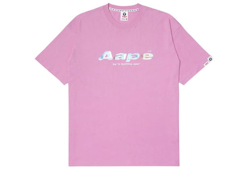 AAPE By A Bathing Ape Laser Foil Logo T-Shirt