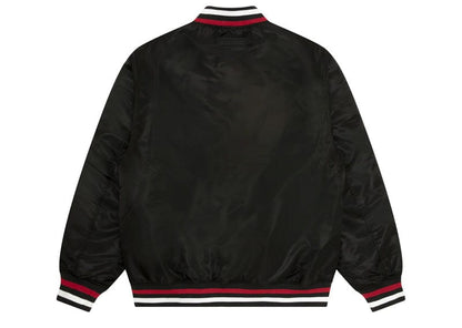 AAPE Now Moonface Baseball Jacket Black Red