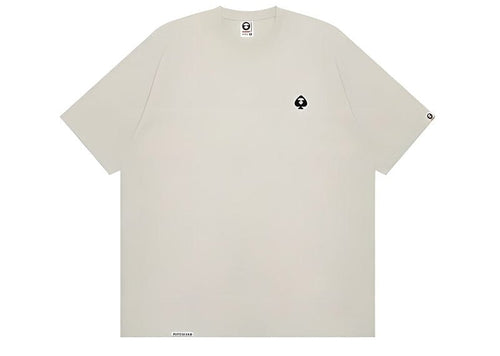 AAPE Now Spades Tee Heather/White