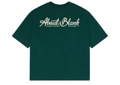 About:Blank Banner Logo T-Shirt Epsom Green