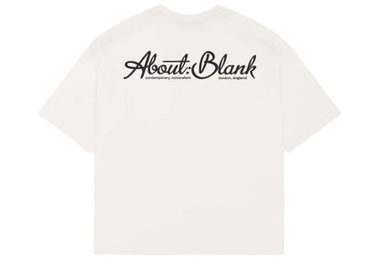 about:blank Banner T-Shirt Oat/Black