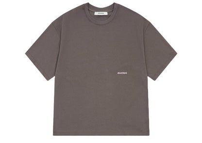 About:Blank Box T-Shirt Charcoal Pink
