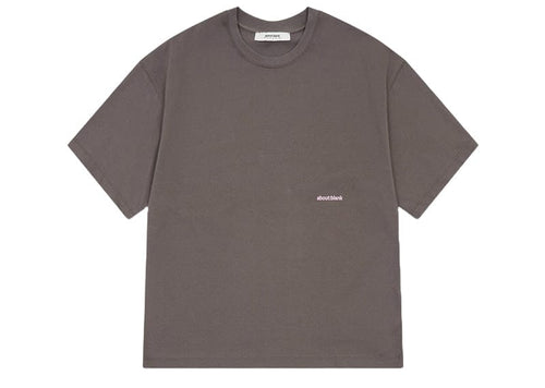 About:Blank Box T-Shirt Charcoal Pink