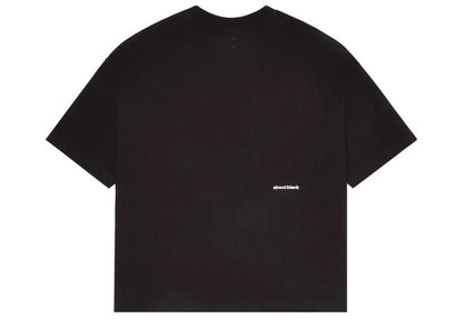 About:Blank Mock Neck T-shirt Black Ecru