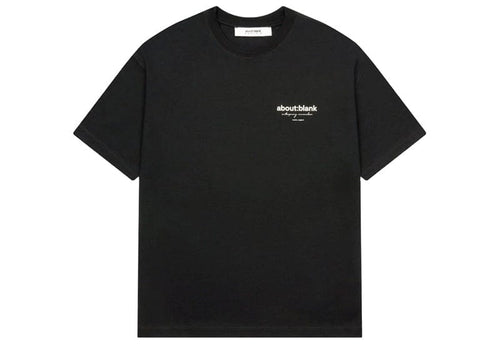 about:blank Reverse T-Shirt Black