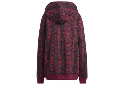 adidas x Ivy Park Burgundy Cotton Hoodie Cherry Wood