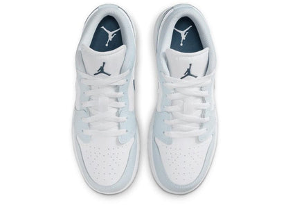 Air Jordan 1 Low White/Aura/Squadron Blue (GS)