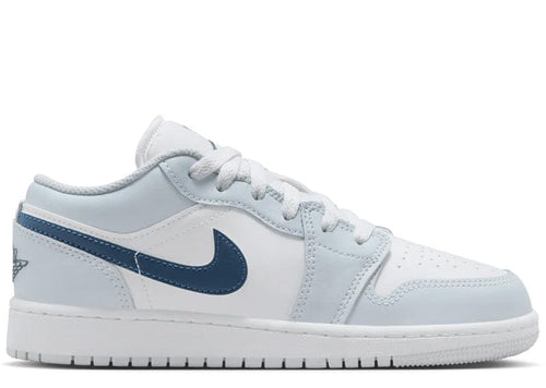 Air Jordan 1 Low White/Aura/Squadron Blue (GS)