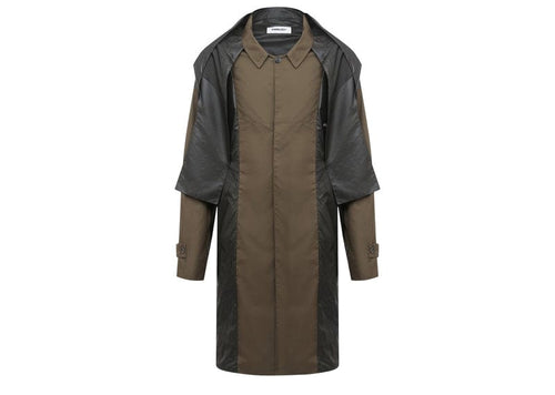 Ambush Trench Coat Single-Breasted In Green
