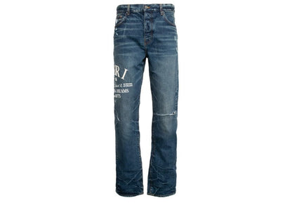 Amiri Arts District Embroidered Jeans River Indigo