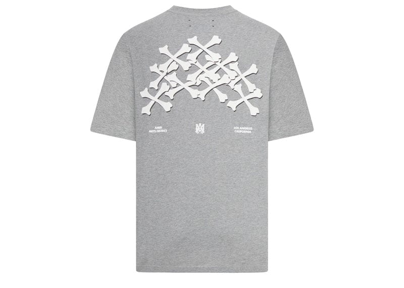 Amiri Bones Stacked T-Shirt Grey