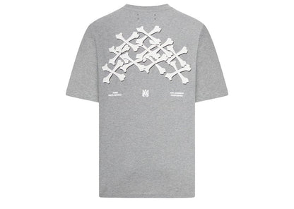 Amiri Bones Stacked T-Shirt Grey