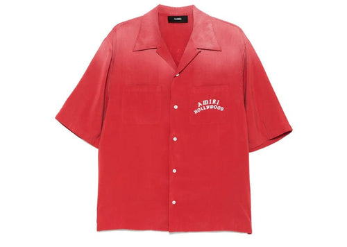 Amiri Hollywood Bowling Shirt Red