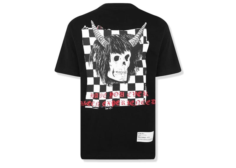 AMIRI x Wes Lang Checker Skull T-Shirt Black