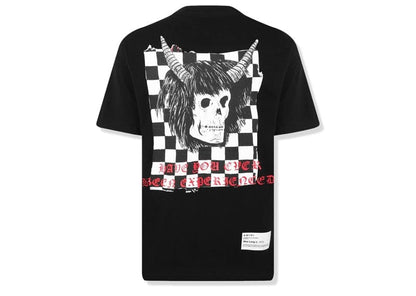 AMIRI x Wes Lang Checker Skull T-Shirt Black