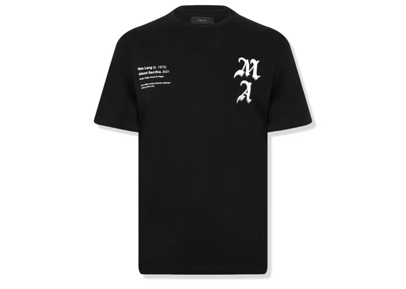 AMIRI x Wes Lang Checker Skull T-Shirt Black