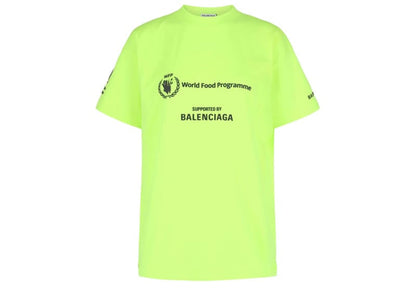 Balenciaga World Food Programme Graphic T-Shirt Fluorescent Yellow/Black