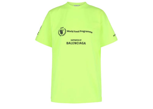 Balenciaga World Food Programme Graphic T-Shirt Fluorescent Yellow/Black