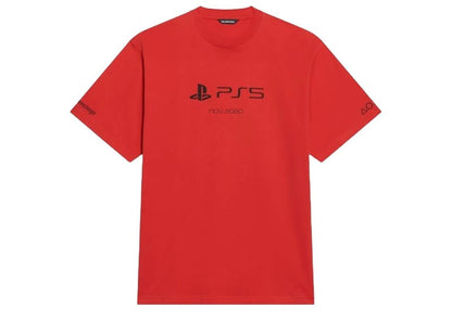 Balenciaga x PlayStation Boxy T-shirt Red