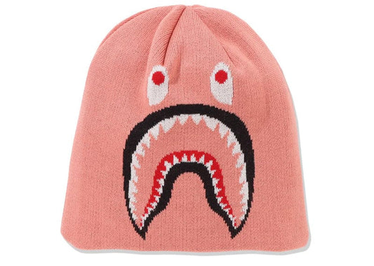 A Bathing Ape 2nd Shark Knit Beanie Pink