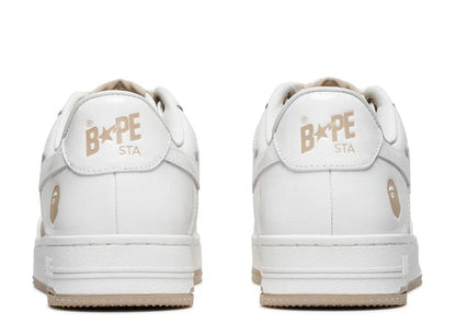 A Bathing Ape Bape Sta Low #6 White Beige