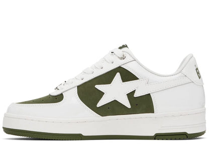 A Bathing Ape Bape Sta Low #6 White Olive Drab