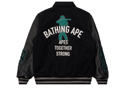 A Bathing Ape BAPE Varsity Jacket Black